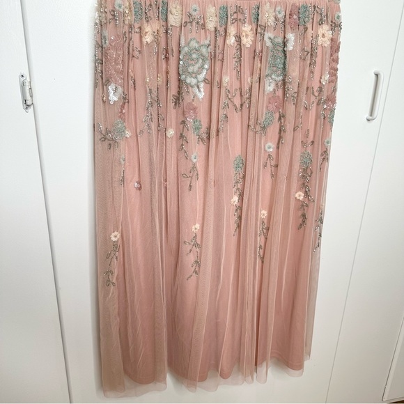 NWT Mac Duggal 9134 Flare Sleeve Floral Dress Size 12 - Picture 7 of 13